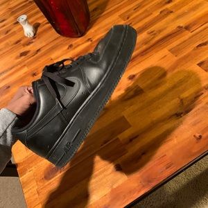 Black Low Air Force Ones ( worn )
